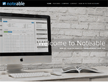 Tablet Screenshot of noteablenow.com